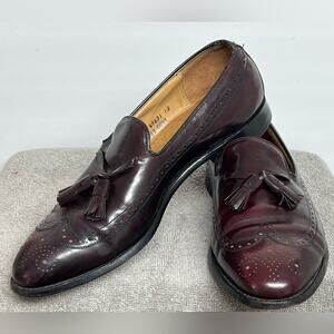 Johnston & Murphy Aristocraft Men’s Tassel Loafers – Size 11 | Burgundy Leather